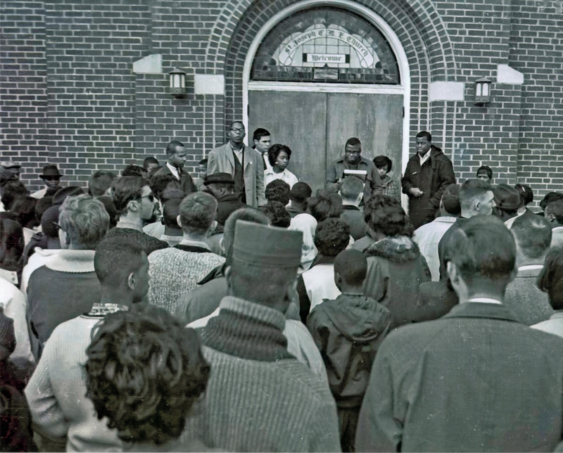 March leaders at St. Joseph CME Church