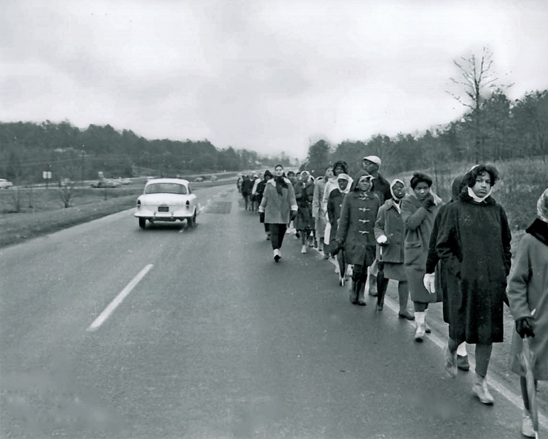 Marches walk in the Durham-Chapel Hill Walk for Freedom