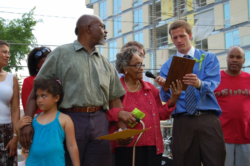 Marian Cheek Jackson close up at the dedication of Yonni Chapman Peace &amp; Justice Library