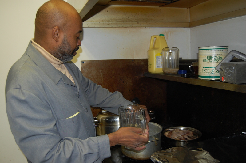 Rev Troy Harrison makes his famous shrimp and grits