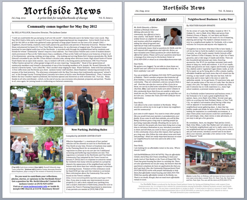 Northside News Volume II, Edition 5