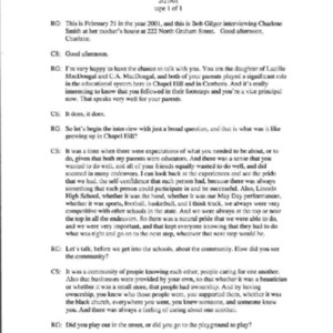 2001.02.21_Smith, Charlene (In. by Bob Gilgor) (SOHP)_Transcript.pdf