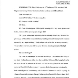 2001.02.10_Self, Clementine (In. by Bob Gilgor) (SOHP)_Transcript.pdf