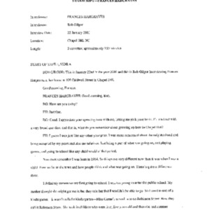2001.01.22_Hargraves, Frances (In. by Bob Gilgor) (SOHP)_Transcript.pdf