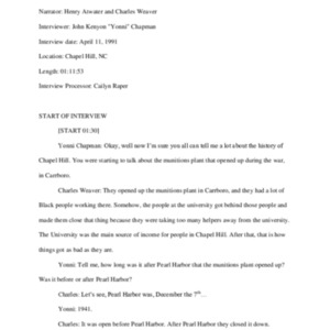 1991.04.11_Atwater, Henry and Weaver, Charles (In. by J. K. Chapman) (SOHP)_Transcript.pdf