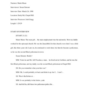 1998.03.24_Mann, Marie and Mann, Kenneth (In. by Susan Simone) (SOHP)_Transcript.pdf